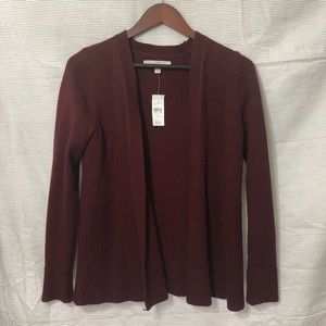 Maroon LOFT Cardigan